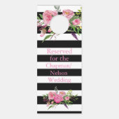 Chique bruiloft gast gereserveerde kamer teken deurhanger (Voorkant)