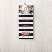 Chique bruiloft gast gereserveerde kamer teken deurhanger (Op knop)