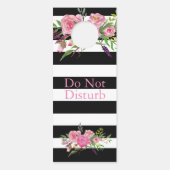 Chique bruiloft gast gereserveerde kamer teken deurhanger (Achterkant)