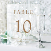 Chique Bruiloft Receptie Gouden Tafelnummer Froste Acryl Bord