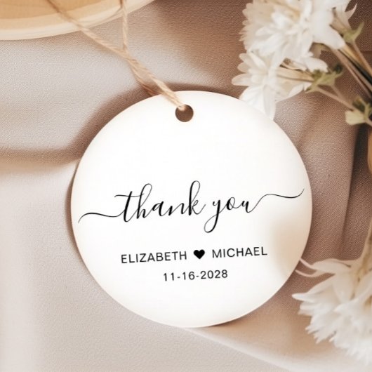 Chique bruiloft receptie na feest dank u bedankjes labels