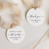 Chique bruiloft receptie na feest dank u bedankjes labels