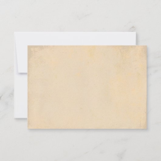  chique bruiloft RSVP met bloemen Kaartje (Achterkant)