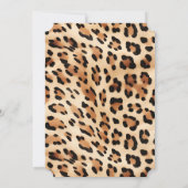 Chique bruin crème luipaard print kaart (Achterkant)