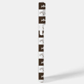 Chique bruin en wit geruit patroon Case-Mate iPhone case (Achterkant / Rechts)