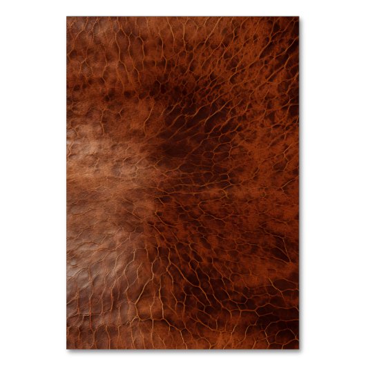 Chique bruin faux leer kaart (Achterkant)