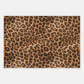 Chique bruin goud luipaard inpakpapier vel (Voorkant 3)