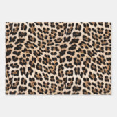 Chique bruin goud luipaard inpakpapier vel (Voorkant 2)