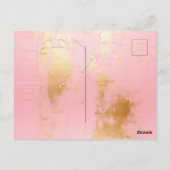 Chique bruin luipaard print briefkaart (Achterkant)