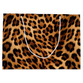 Chique bruin luipaard print groot cadeauzakje (Achterkant)