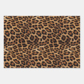 Chique bruin luipaard print inpakpapier vel (Voorkant 3)