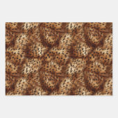 Chique bruin luipaard print inpakpapier vel (Voorkant 2)