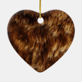 Chique bruin luipaard print keramisch ornament (Achterkant)