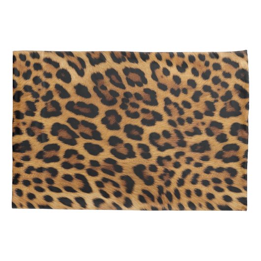 Chique bruin luipaard print kussensloop (Achterkant-Links)