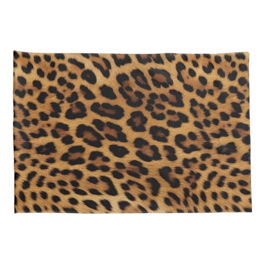 Chique bruin luipaard print kussensloop (Achterkant-Rechts)