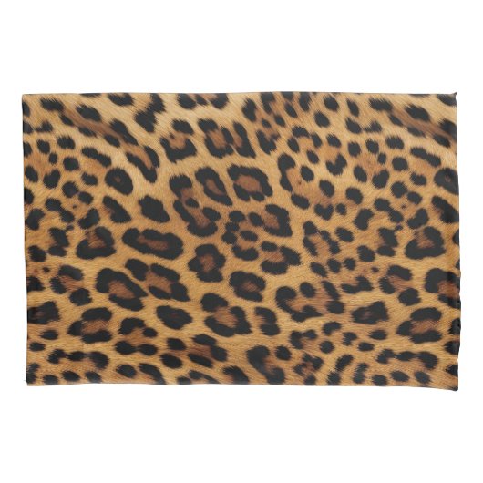 Chique bruin luipaard print kussensloop (Voorkant-Links)