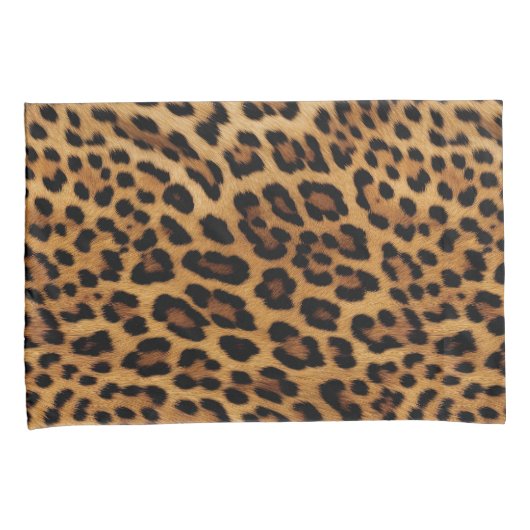 Chique bruin luipaard print kussensloop (Voorkant-Rechts)