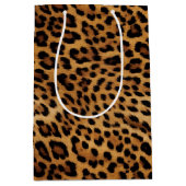 Chique bruin luipaard print medium cadeauzakje (Voorkant)