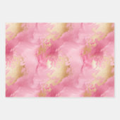 Chique bruin luipaard print roze goud inpakpapier vel (Voorkant 3)