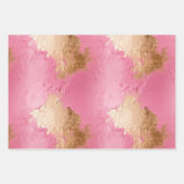 Chique bruin luipaard print roze goud inpakpapier vel (Voorkant 2)