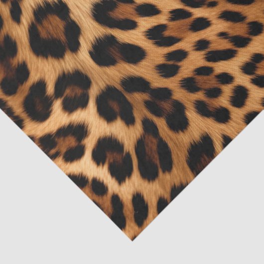 Chique bruin luipaard print tissuepapier (Detail)