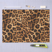 Chique bruin luipaard print tissuepapier (Craft)