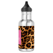 Chique bruin luipaard print waterfles (Rechts)