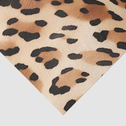 Chique bruin wit luipaard print tissuepapier (Detail)