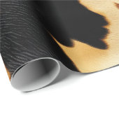 Chique bruin zwart crème Western Koeienhuid Cadeaupapier (Rol Hoek)