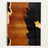 Chique bruin zwart crème Western Koeienhuid Planner (Voorkant)