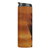 Chique bruin zwart crème Western Koeienhuid Thermosbeker (Geroteerd rechts)