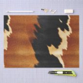 Chique bruin zwart crème Western Koeienhuid Tissuepapier (Craft)