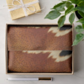 Chique bruin zwart crème Western Koeienhuid Tissuepapier (Geschenk)