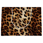 Chique bruine crème luipaard groot cadeauzakje (Voorkant)