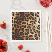 Chique bruine crème luipaard servet (Insitu)