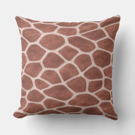 Chique bruine giraffeprint kussensloop kussen