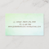 Chique Cactus Succulent Groen Visitekaartje (Achterkant)