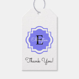 CHIQUE CADEAU LABEL_"Bedankt!" MONOGRAM LABEL Cadeaulabel