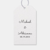 CHIQUE CADEAU LABEL_"Bedankt!" MONOGRAM LABEL Cadeaulabel (Achterkant)