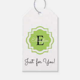 CHIQUE CADEAU LABEL_"Gewoon voor jou!" MONOGRAM LA Cadeaulabel