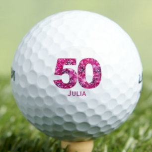 Chique Cadeau voor Mentor – 50 Jaar Bloemensouveni Golfballen