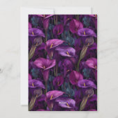 Chique Call Lilies Bloemen 30e Verjaardag Kaart (Achterkant)