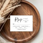 Chique Calligrafie Script Monogram Bruiloft RSVP