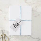 Chique Calligraphy S'more Liefde Trouwgunstlabels Cadeaulabel (Met Touw)