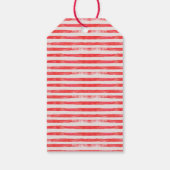 Chique Candy Cane Martini Kerst Geschenk Cadeaulabel (Achterkant)