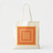 Chique Canvas tas, Oranje controles en Polkas Patt Tote Bag (Voorkant)