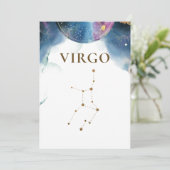 Chique Celestial Maagd Constellation Tafelnummer (Staand voorkant)