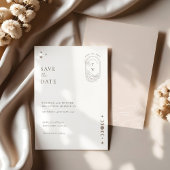 Chique Celestial Maan Sterren Monogram Save The Da Kaart