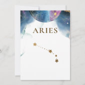 Chique Celestial Ram Constellation Tafelnummer (Achterkant)