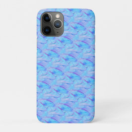 Chique Cerulean Schilderachtig Bloemblad Patroon Case-Mate iPhone Case